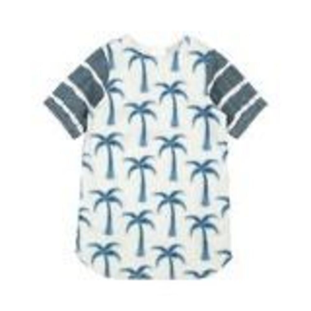 NWT Stella McCartney Kids denim dress with a palm tree print.  Size 14